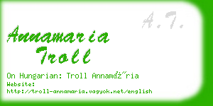 annamaria troll business card